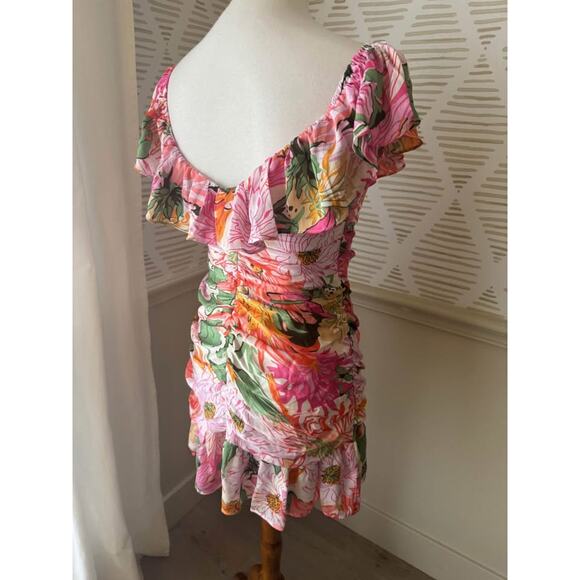 Hello Molly Women’s Medium It's Party Time Off The Shoulder Mini Dress in pink - Picture 7 of 10